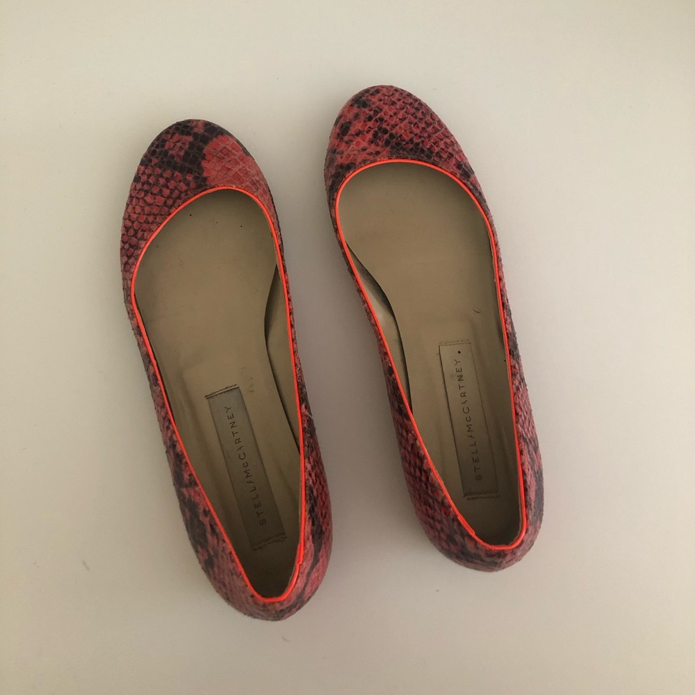 Orange Python Print Stella Mccartney Flats - image 5